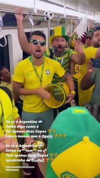 Los hinchas brasileños se vengaron del Decime qué se siente
