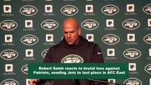 Jets' Robert Saleh Reacts to Brutal Loss Against Patriots