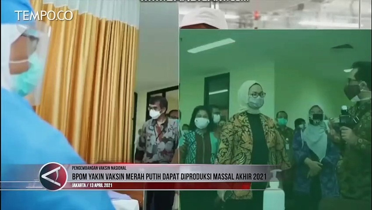 BPOM Yakin Vaksin Merah Putih Dapat Diproduksi Massal Akhir 2021