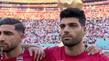 Iran team refuse to sing national anthem before England game at World Cup