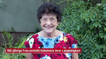 100-jährige Frau enthüllt Geheimnis ihrer Langlebigkeit