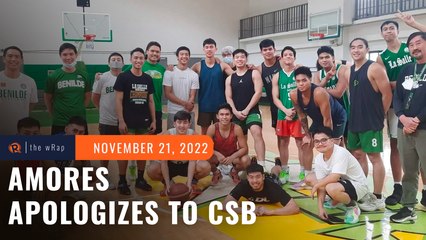 Amores apologizes to CSB players, ready to accept consequences