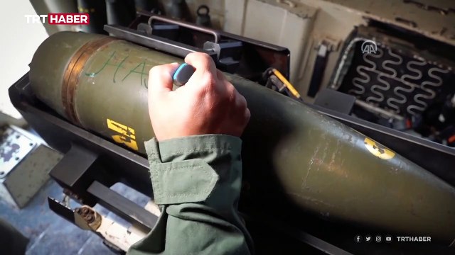 TSK misliyle karşılık veriyor: Küçük Hasan'ın ve şehit öğretmenin ismi obüs mermisinde