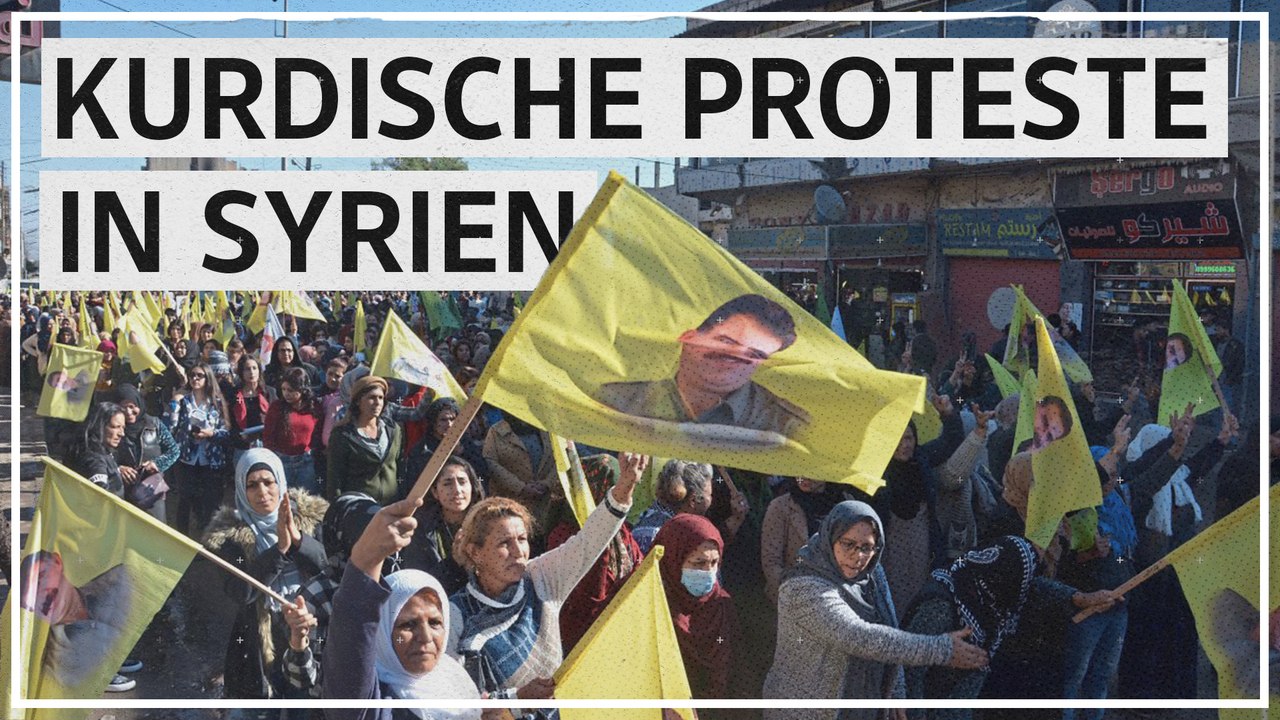 Kurden protestieren in Syrien nach türkischen Bombardements