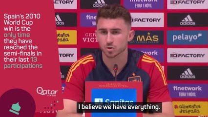Laporte believes Spain 'have everything' to win the World Cup