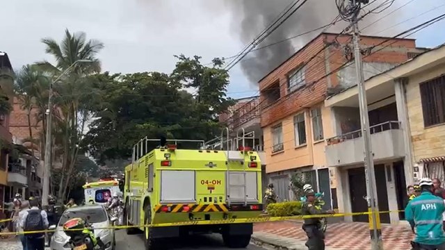Aeronave cayó en zona residencial del barrio Belén, en Medellín