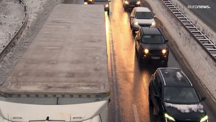 Skandinavische Rutschpartie: Schnee in Teilen Dänemarks und Schwedens