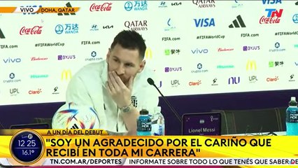 Conferencia de prensa de Lionel Messi antes del debut
