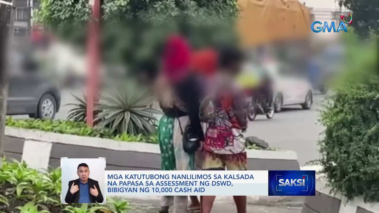 Mga katutubong nanlilimos sa kalsada na papasa sa assessment ng DSWD, bibigyan ng P10,000 cash aid | Saksi