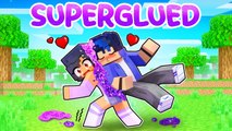 Minecraft But We're SUPERGLUED Together! Aphmau