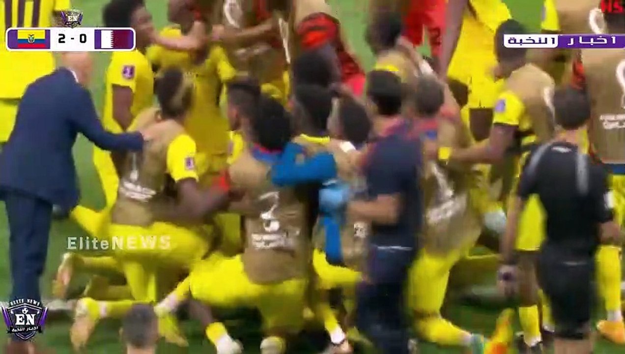 ملخص كامل مباراة قطر والاكوادور 0-2 - اهداف الاكوادور اليوم - كاس العالم 2022