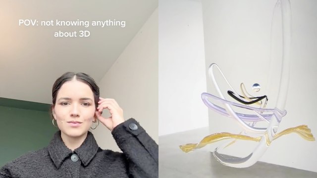 Self-taught 3D artist brings one of her first sculptures to life *MONTAGE*