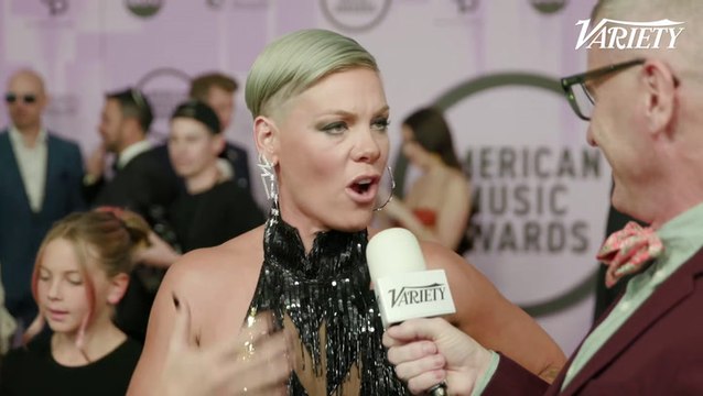 P!nk at the AMAs Red Carpet