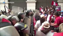 Multitudinaria protesta en Perú para pedir la renuncia del presidente Pedro Castillo