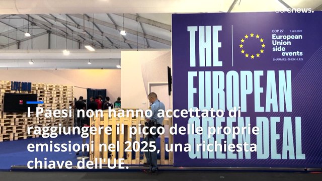 COP27: Ue delusa dalla mancanza di ambizione nell'accordo finale