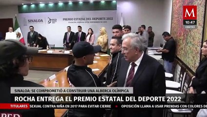 Rubén Rocha entrega el Premio Estatal del Deporte 2022