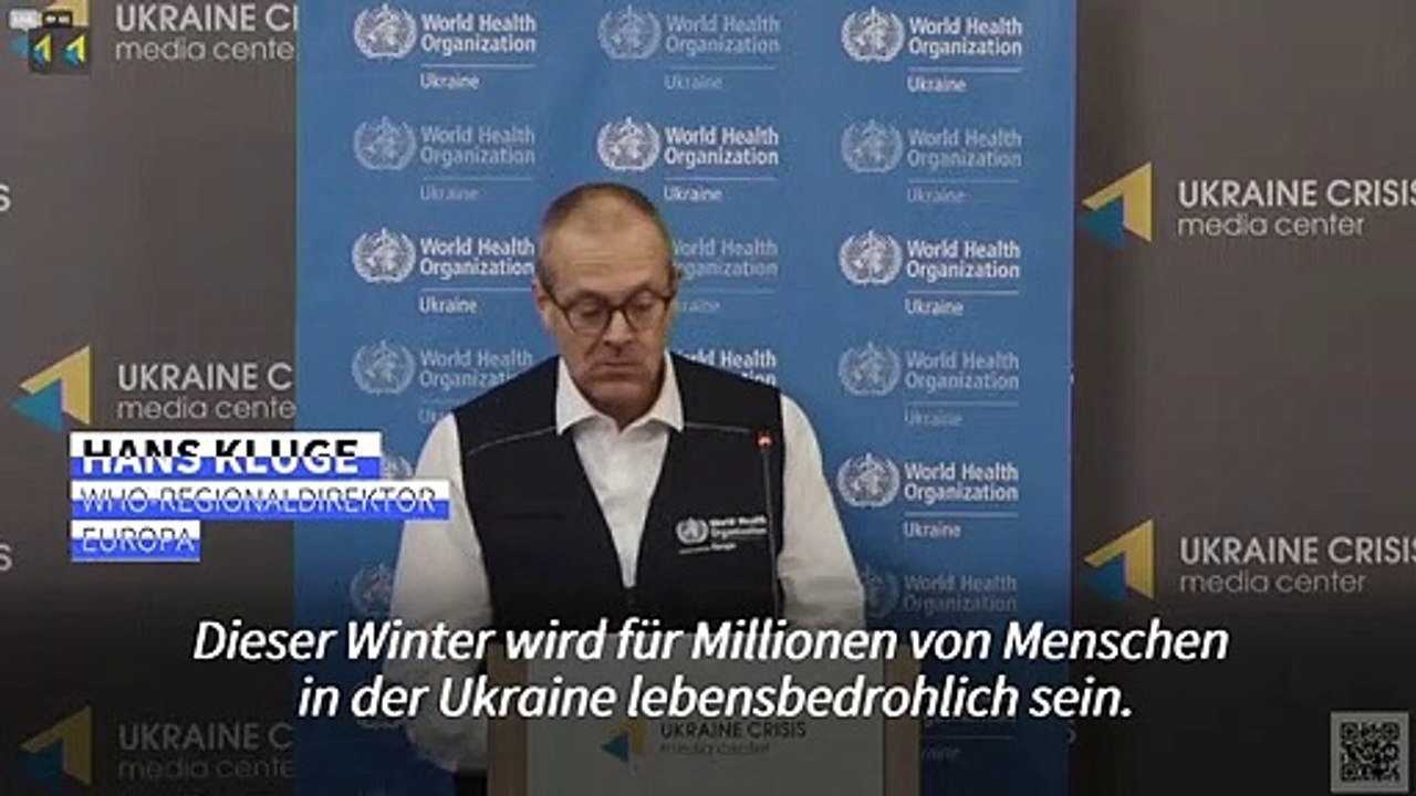 WHO: Winter wird für Millionen von Ukrainern 'lebensbedrohlich'