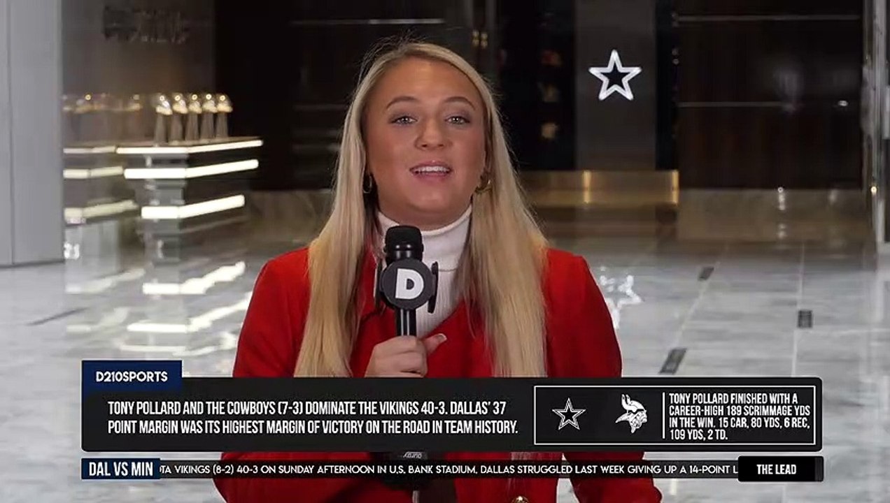 Dallas Cowboys 40 vs Minnesota Vikings 3 | NFL Week 11 | Final | Dak Prescott 22-25, 276 yds,  2 tds