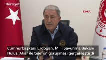 Cumhurbaşkanı Erdoğan, Milli Savunma Bakanı Hulusi Akar ile telefon görüşmesi gerçekleştirdi
