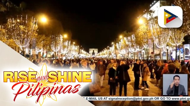 Mga Pinoy nakilahok sa pagpapailaw sa sikat na Avenue Champs Elysees sa Paris; Diplomatic relations ng PHL at France, inaasahang mas bubuti kasunod ng pulong nina France Pres. Emmanuel Macron at Pres. Ferdinand R. Marcos Jr.