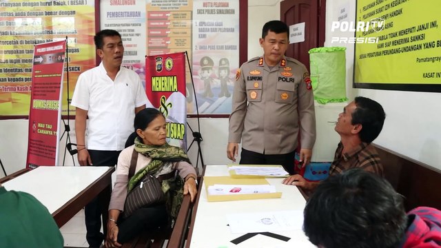 Awali Kegiatan Kapolres Simalungun Cek Pelayanan SKCK, Pastikan Pelayanan Maksimal