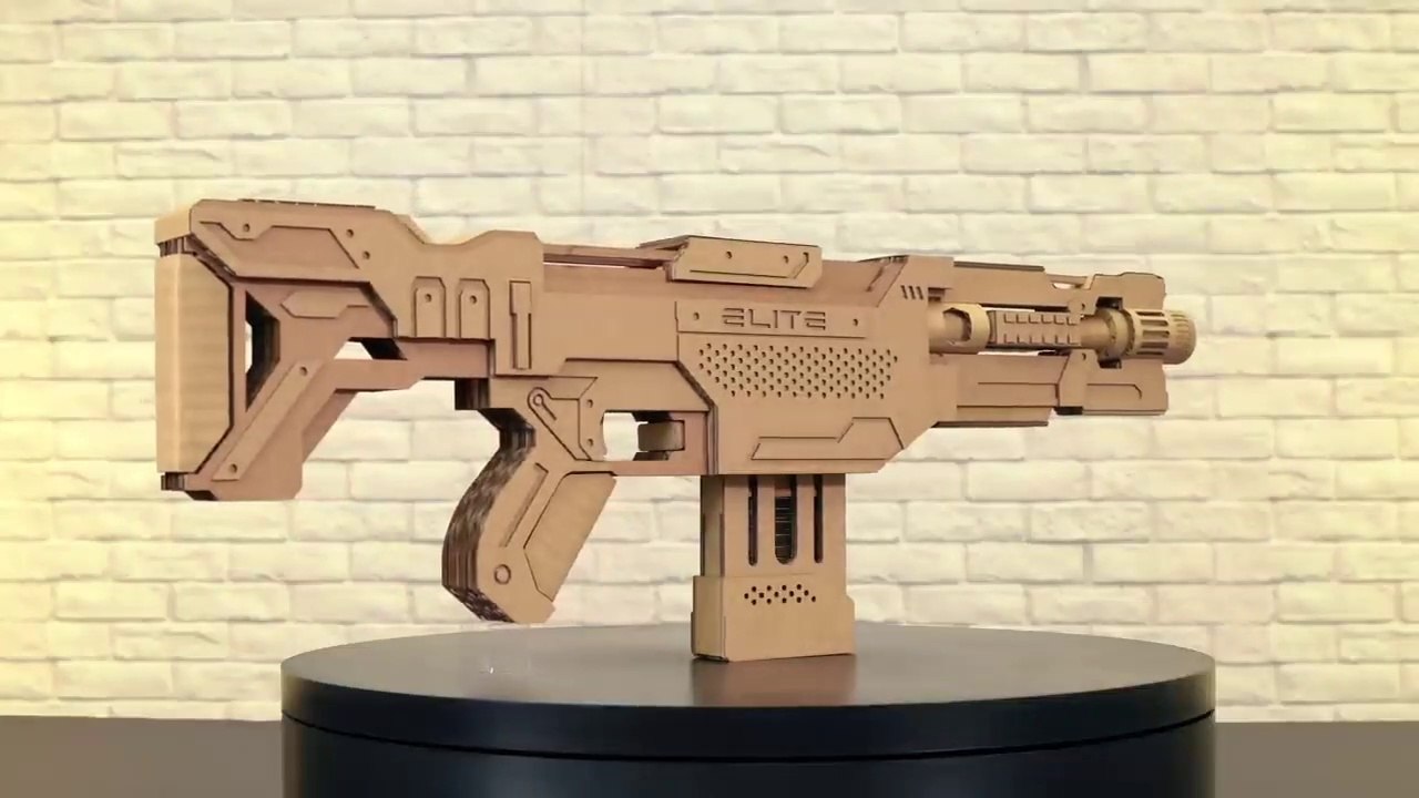 Making NERF Rifle with Cardboard - video Dailymotion
