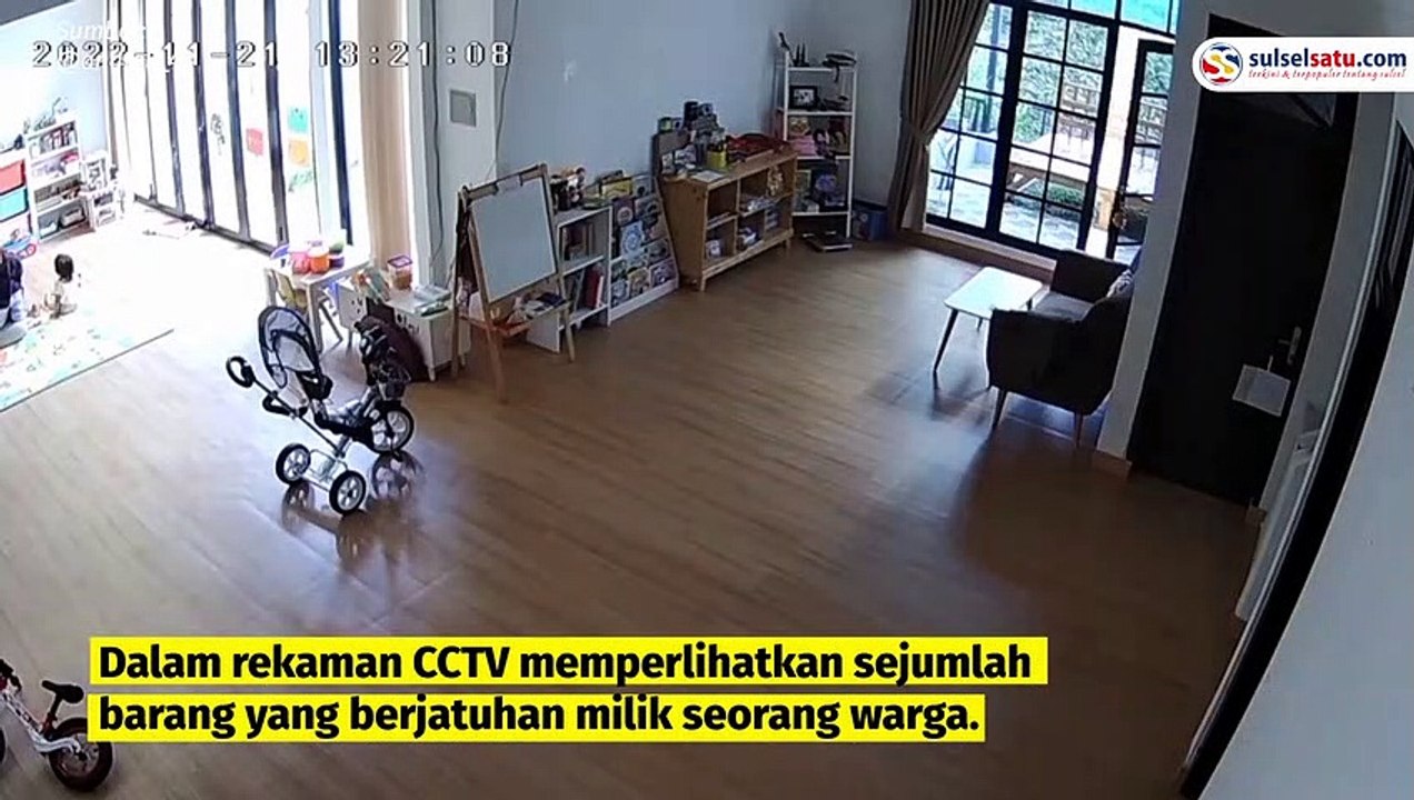 CCTV Saat Detik detik Gempa di Cianjur
