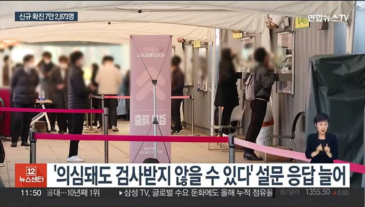 7만 명대 신규 확진…위중증 증가세 '뚜렷'