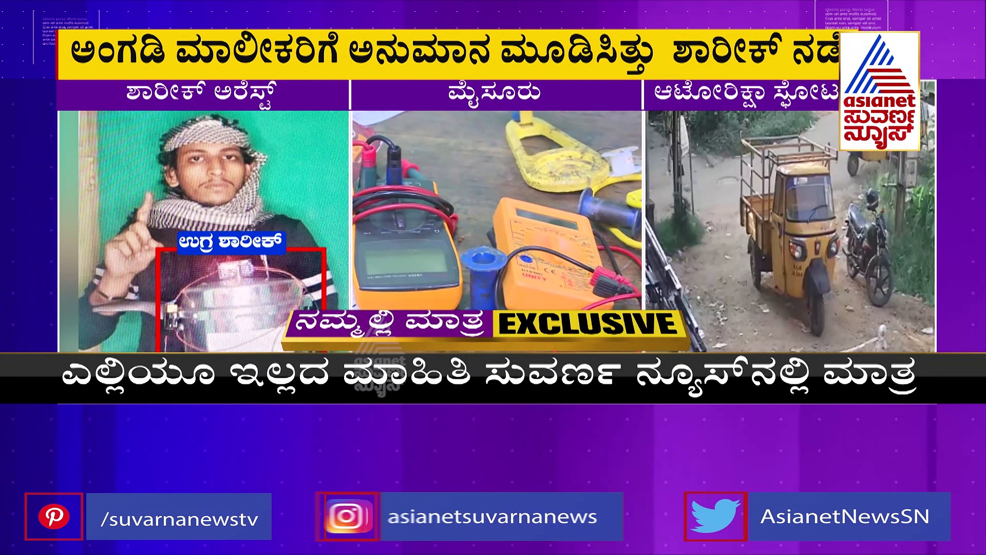 ಮಂಗಳೂರು ಸ್ಫೋಟ ಪ್ರಕರಣ: ಮೈಸೂರಿನಲ್ಲಿ ಹೇಗಿದ್ದ ಗೊತ್ತಾ ಉಗ್ರ ಶಾರೀಕ್?