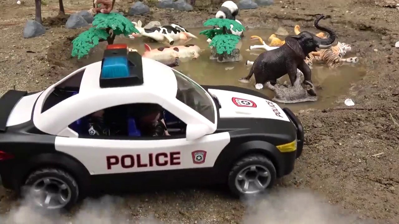 Dump Truck Police Cars for Kids 덤프트럭 경찰차 동물 친구 도와주기