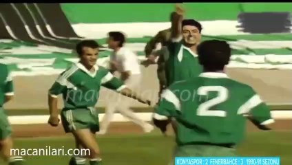 Konyaspor 2-3 Fenerbahçe [HD] 15.09.1990 - 1990-1991 Turkish 1st league Matchday 4