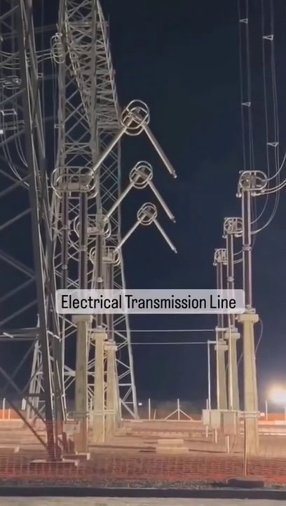 electrical transmission line -how light a cut off and on -electrical power station
