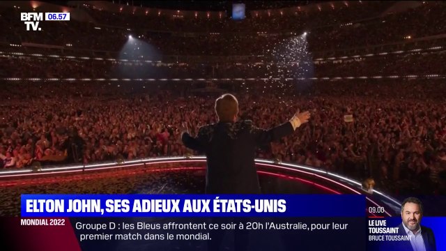 L'immense concert d'Elton John devant 55.000 fans à Los Angeles pour sa tournée d'adieux