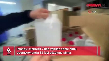 İstanbul merkezli 7 ilde sahte alkol operasyonu