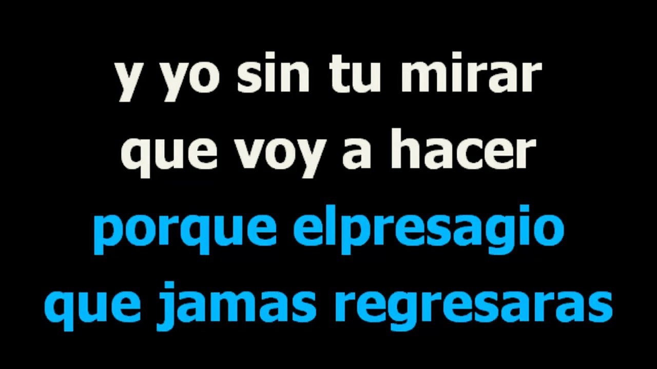 Al final -  Emmanuel  - Karaoke -  Letra