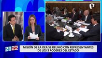 Pedro Castillo se pronuncia tras reunirse con comisión de la OEA