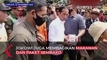 Momen Presiden Jokowi Tinjau Posko Gempa Cianjur