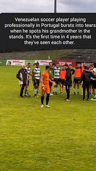 Au Portugal, ce footballeur s'écroule en larmes en voyant sa grand-mère dans les tribunes