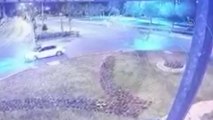 1 kişinin öldüğü, 1 kişinin yaralandığı kaza anı güvenlik kamerasında