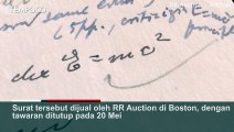 Surat Tulisan Tangan Albert Einstein yang Berisi Rumus E=mc2 Dijual 282 Ribu Euro