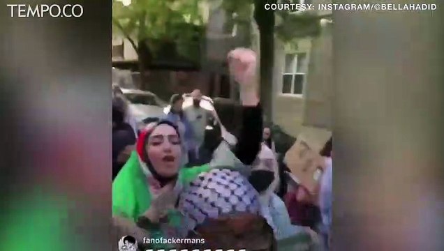 Bella Hadid Turun ke Jalan, Suarakan Dukungan bagi Palestina Merdeka