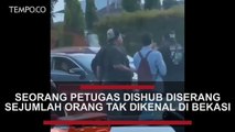 Seorang Petugas Dishub Kota Bekasi Diserang Sejumlah Orang di Tengah Jalan