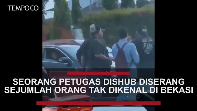 Seorang Petugas Dishub Kota Bekasi Diserang Sejumlah Orang di Tengah Jalan