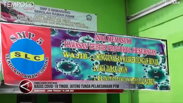 Kasus Covid-19 Tinggi, Jawa Tengah Tunda Pembelajaran Tatap Muka