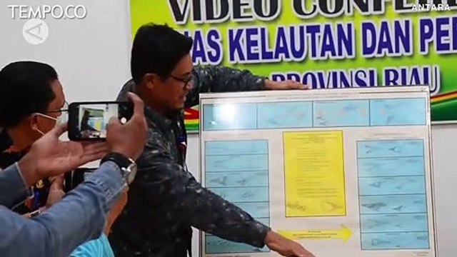 Kapal Patroli Hiu-16 KKP Tangkap 7 Kapal Pukat Harimau di Perairan Rokan Hilir