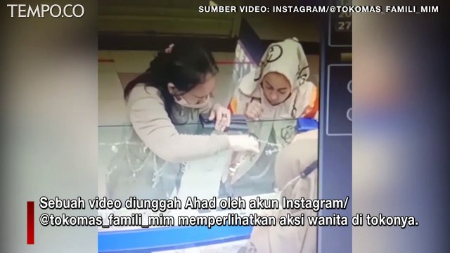 Viral, 2 Wanita Terekam CCTV, Diduga Mencuri Gelang Emas di Bandung