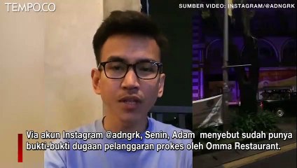 Soroti Omma Restaurant, Pegiat Sosmed Adam Deni Mengaku Terancam