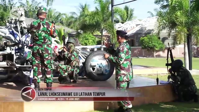 Kesiagaan Hadapi Serangan Musuh, Lanal Lhokseumawe Uji Latihan Tempur
