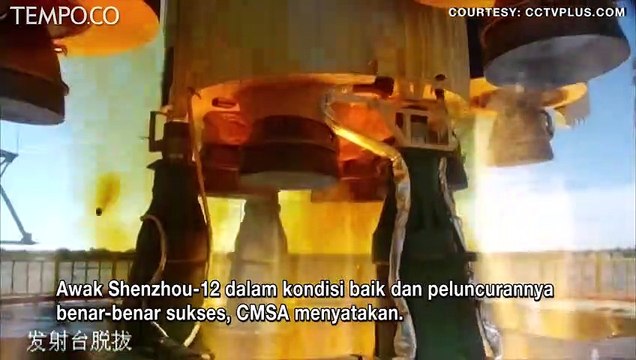 Cina Sukses Luncurkan Pesawat Ruang Angkasa Shenzhou-12 dengan 3 Astronot