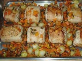 Roule dinde champignons parfumes